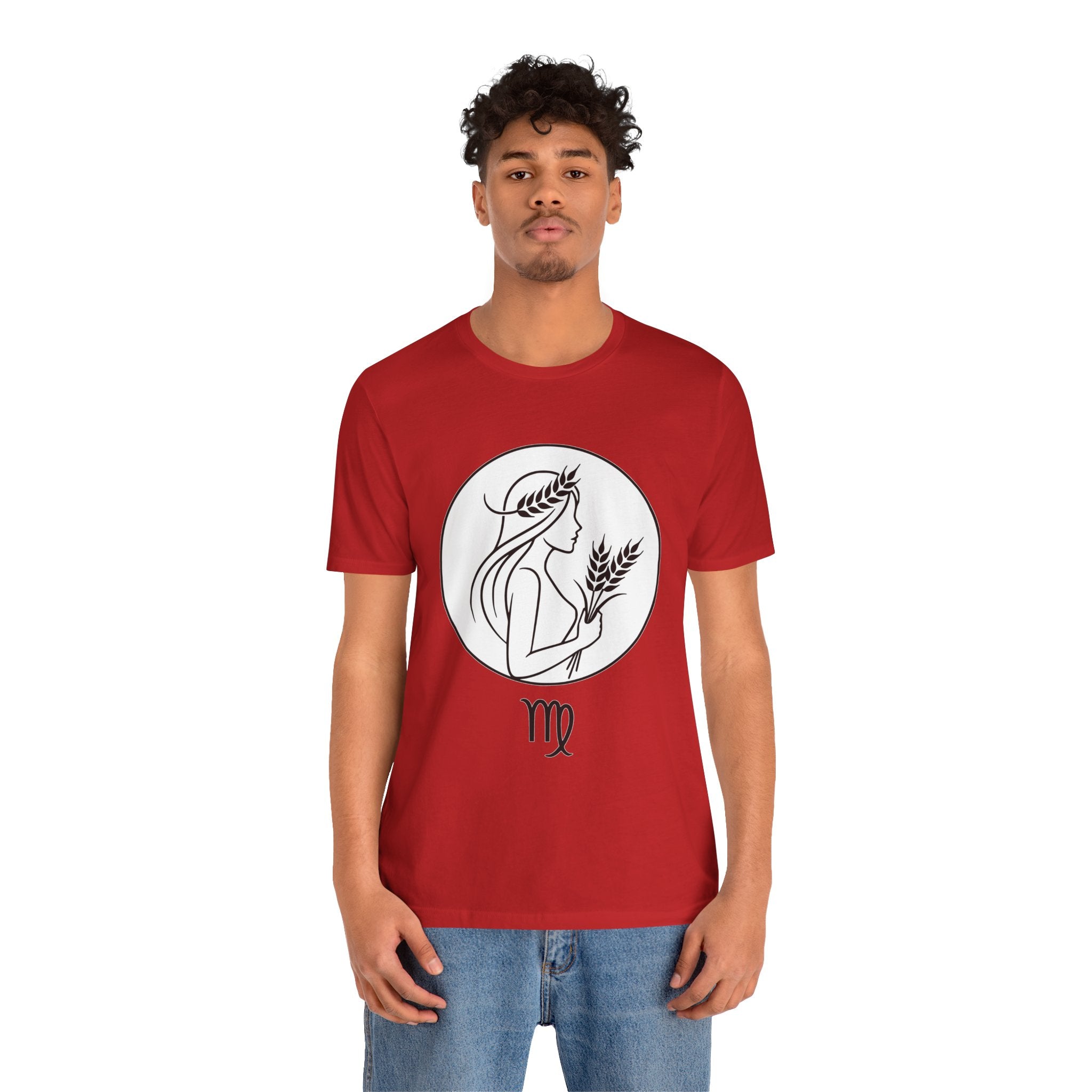 Virgo Zodiac Tee - Minimalist Black and White Unisex T-Shirt