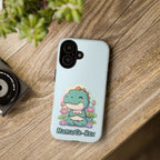 NamasTe-Rex Meditating Dinosaur Phone Case - Funny Yoga T-Rex Mobile Cover | Zen Tech Gift - Atlas Briefly