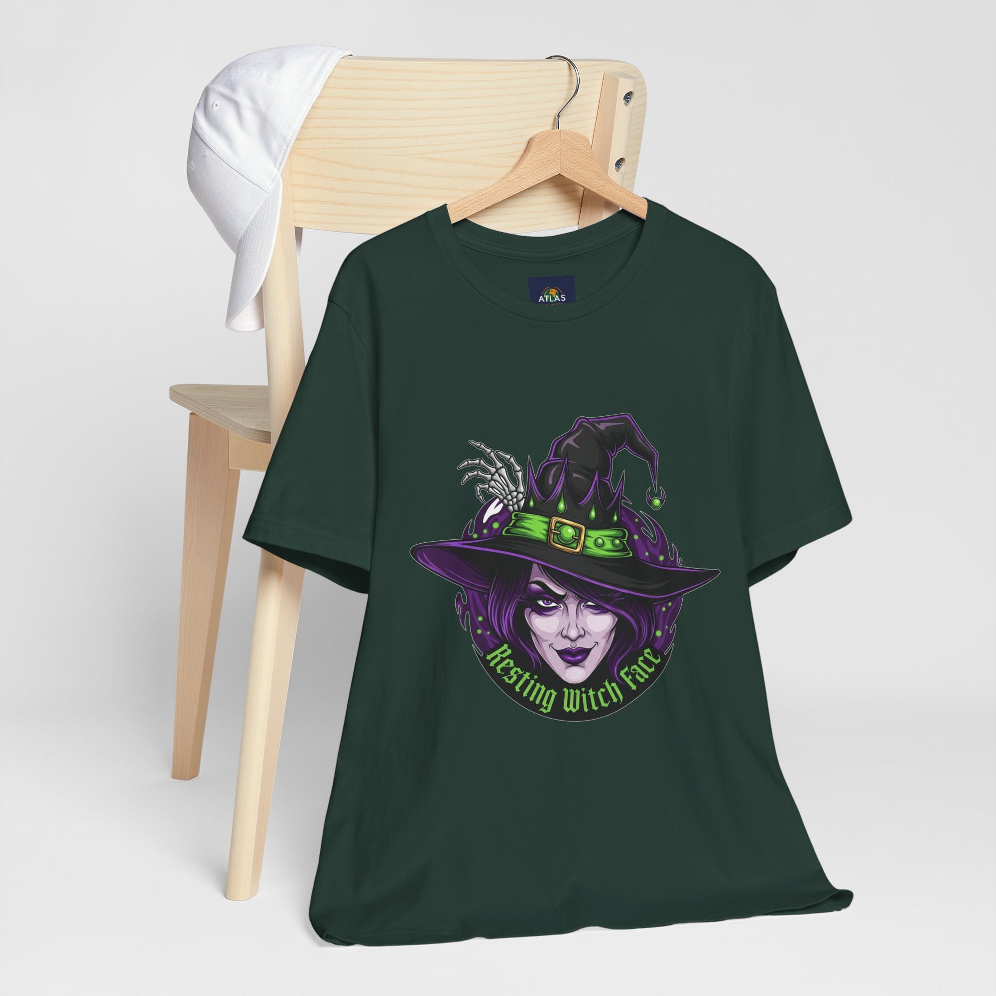 Resting Witch Face Halloween T-Shirt - Funny Witch Tee for Women & Men | Halloween Graphic Shirt - Atlas Briefly