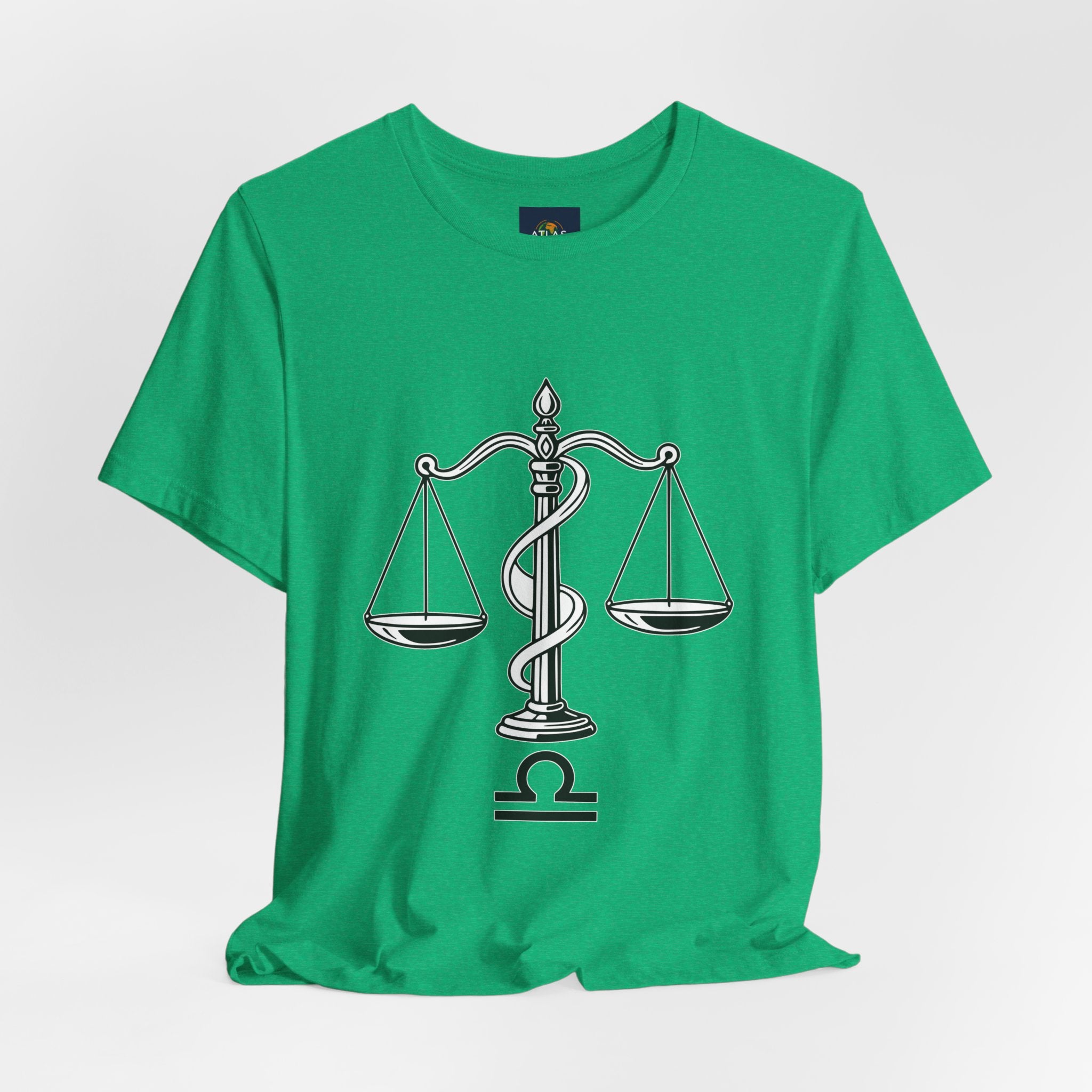 Libra Zodiac Tee - Stylish Unisex Minimalist Black and White Design