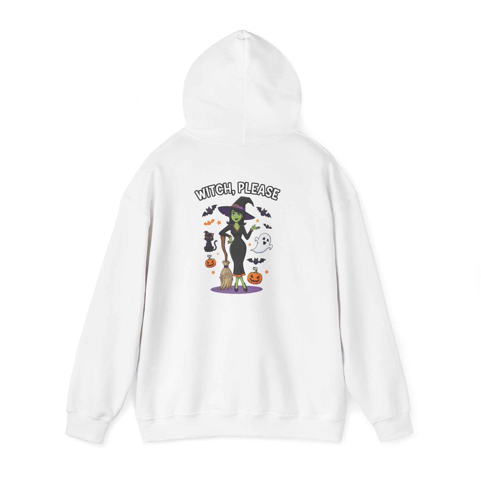 Witch Please Halloween Hoodie - Sassy Witch Sweatshirt for Spooky Season - Atlas Briefly