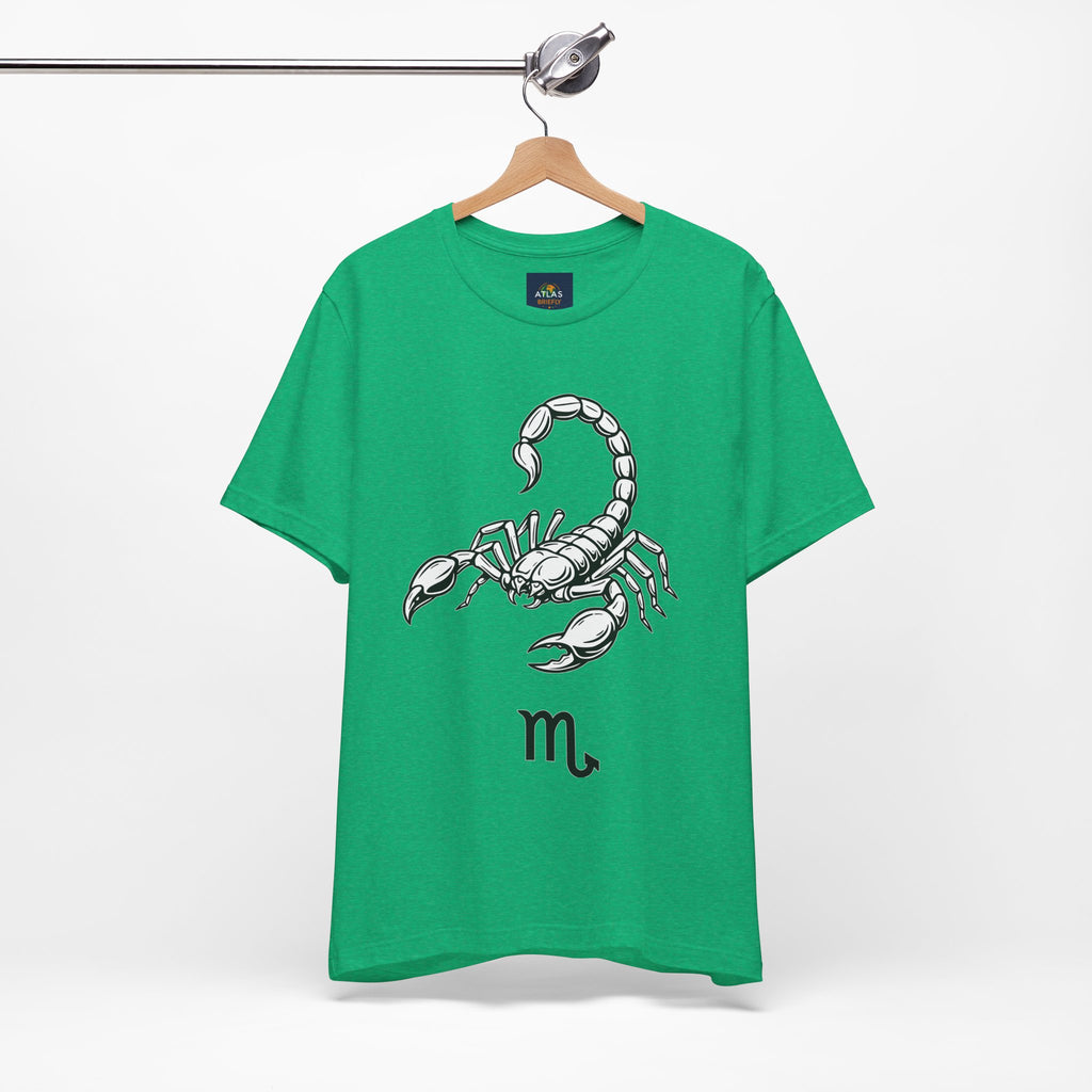 Scorpio Zodiac Tee - Unisex Minimalist Black and White Design