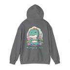 NamasTe-Rex Meditating Dinosaur Hoodie - Funny Yoga Sweatshirt | Zen T-Rex Gift - Atlas Briefly