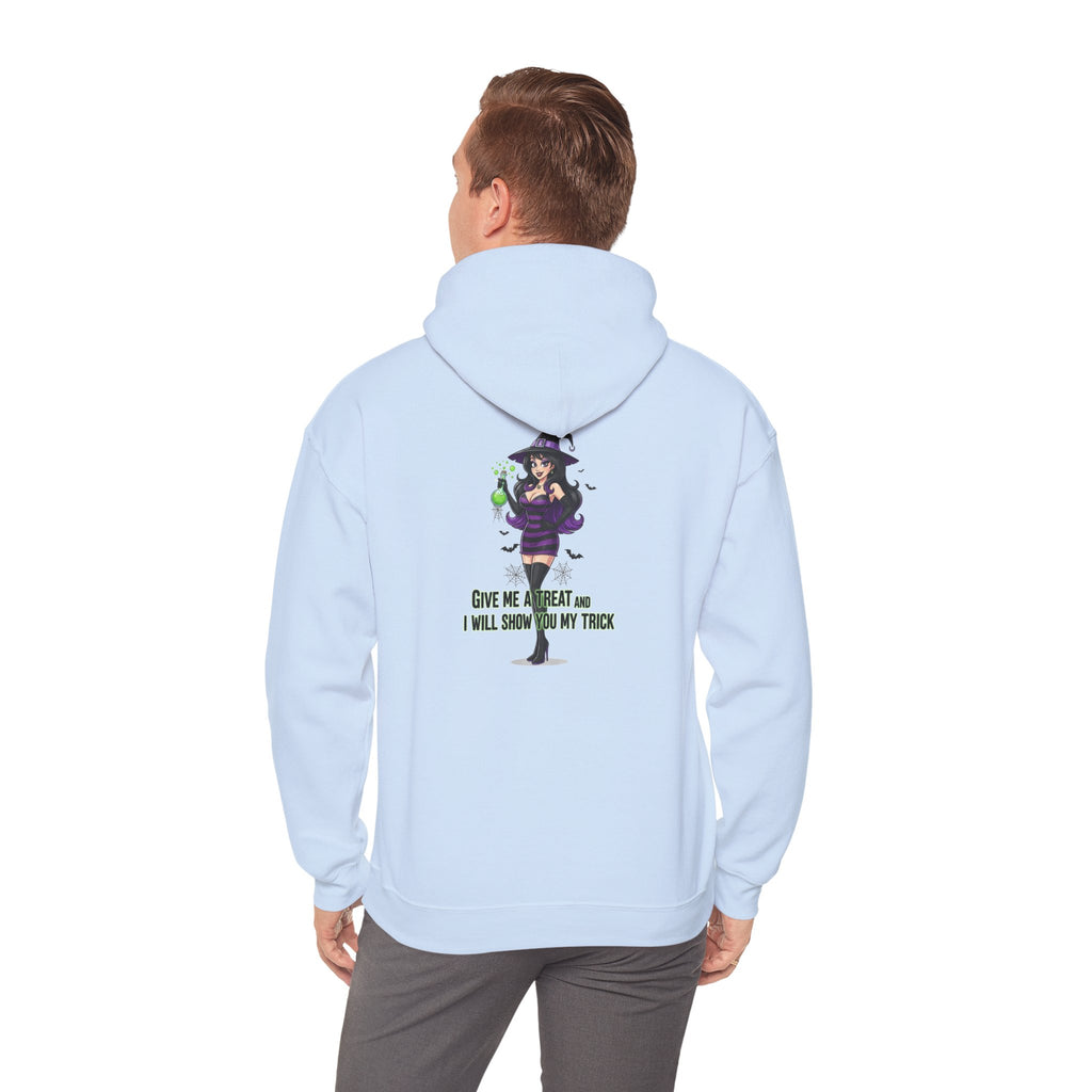 Sexy Witch Halloween Hoodie - Flirty Witch Costume Sweatshirt | Trick or Treat Halloween Apparel - Atlas Briefly