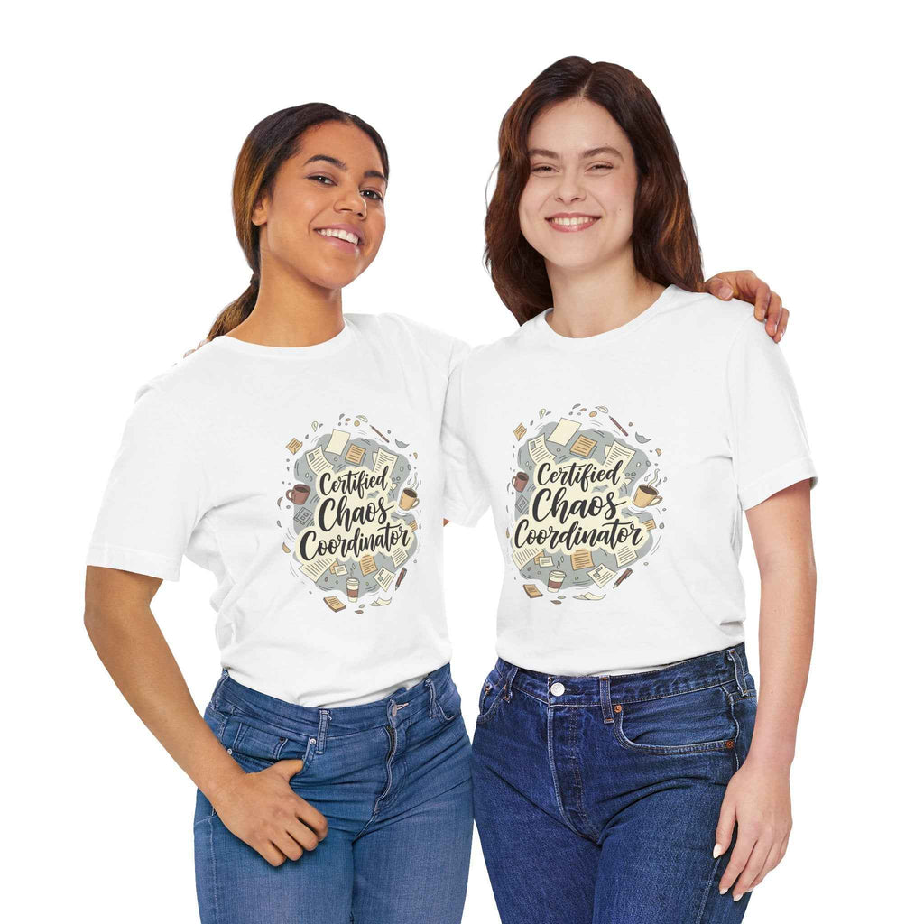 Certified Chaos Coordinator T-Shirt - Funny Mom Teacher Gift | Organized Chaos Tee for Stress-Free Life - Atlas Briefly