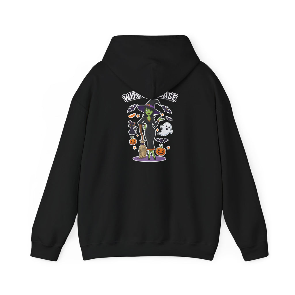 Witch Please Halloween Hoodie - Sassy Witch Sweatshirt with Pumpkin & Ghost Design | Halloween Apparel - Atlas Briefly