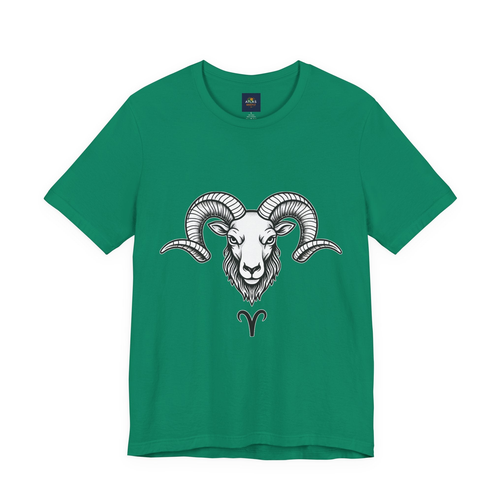Aries Horoscope Tee - Unisex Black and White Minimal Design