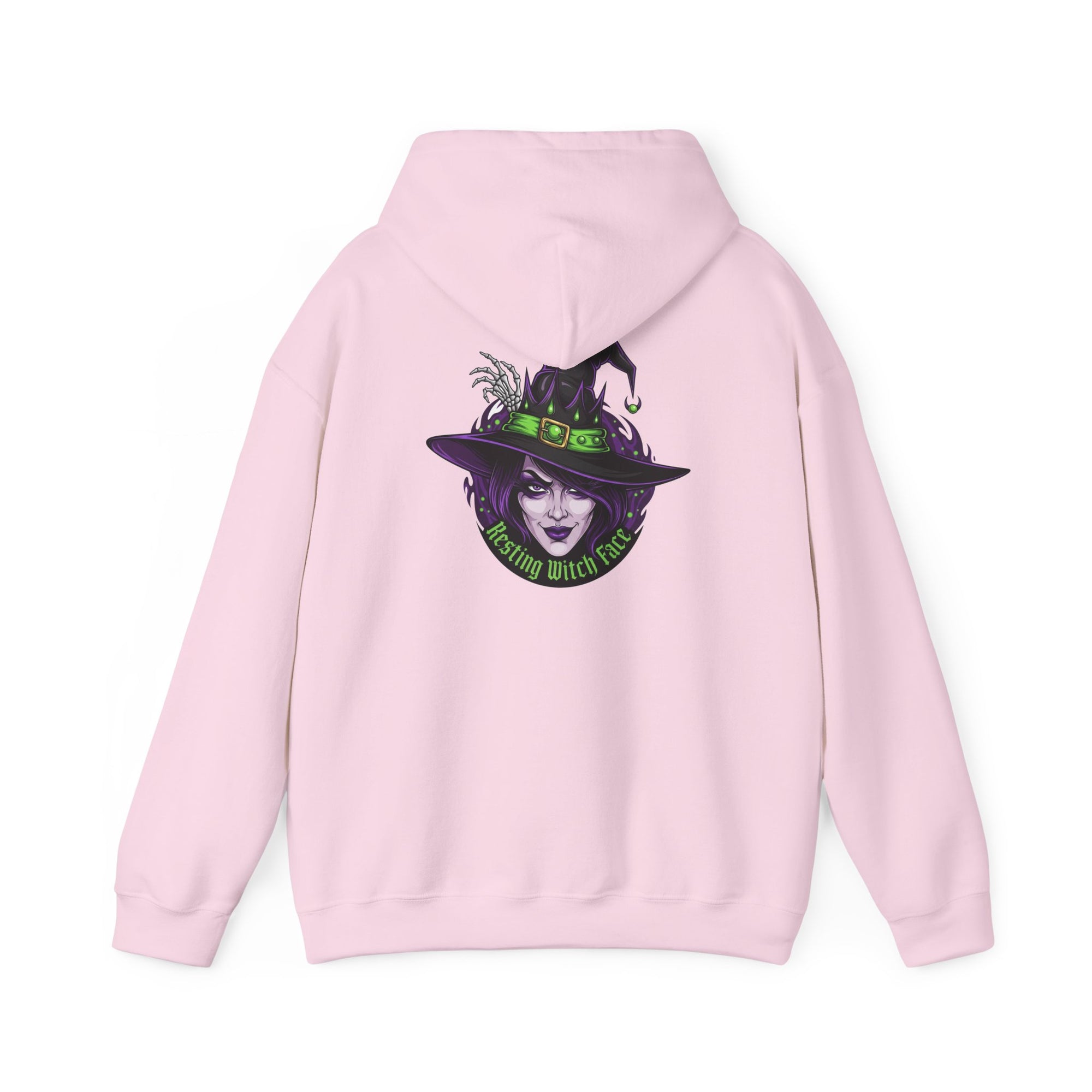 Resting Witch Face Halloween Hoodie – Funny Witch Graphic - Atlas Briefly