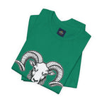 Aries Horoscope Tee - Unisex Black and White Minimal Design