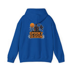 Spooky Season Halloween Hoodie - Haunted House Ghost Bat Design | Cozy Halloween Sweatshirt - Atlas Briefly