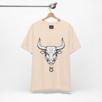 Taurus Zodiac T-Shirt - Minimalist Black and White Unisex T-Shirt