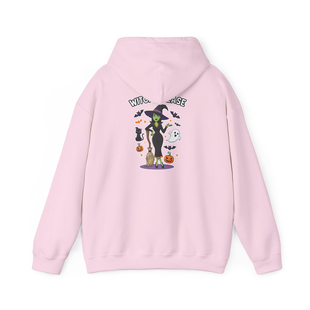Witch Please Halloween Hoodie - Sassy Witch Sweatshirt with Pumpkin & Ghost Design | Halloween Apparel - Atlas Briefly