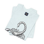 Scorpio Zodiac Tee - Unisex Minimalist Black and White Design
