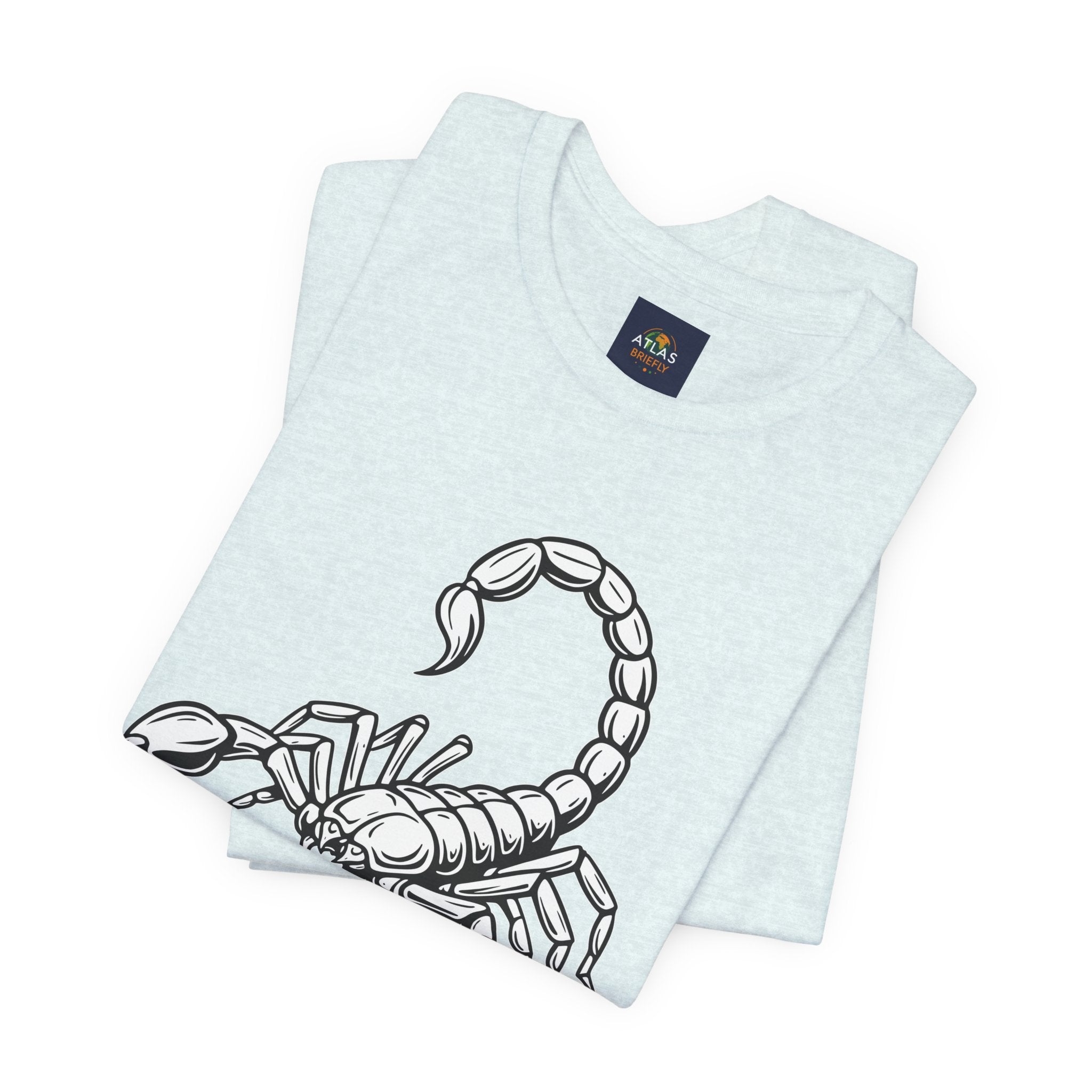 Scorpio Zodiac Tee - Unisex Minimalist Black and White Design