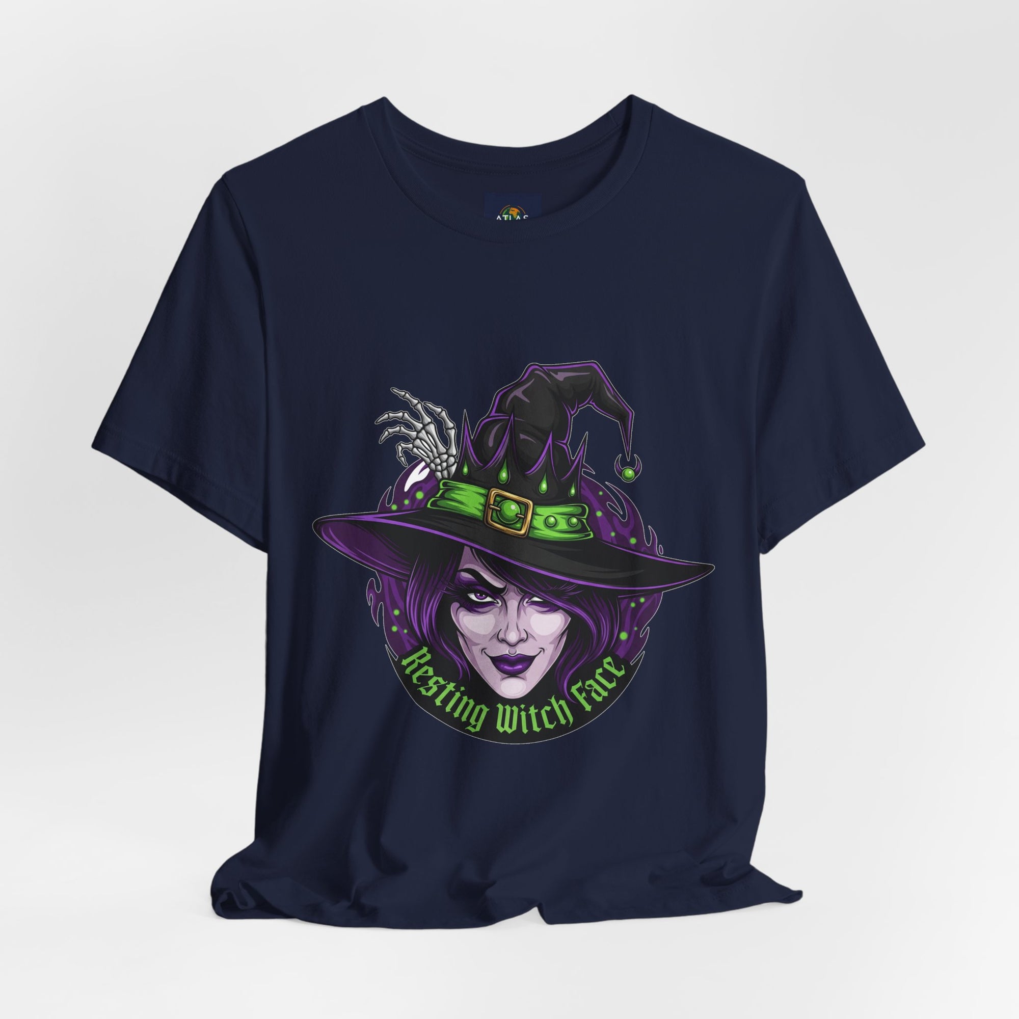Resting Witch Face Halloween T-Shirt - Funny Witch Tee for Women & Men | Halloween Graphic Shirt - Atlas Briefly