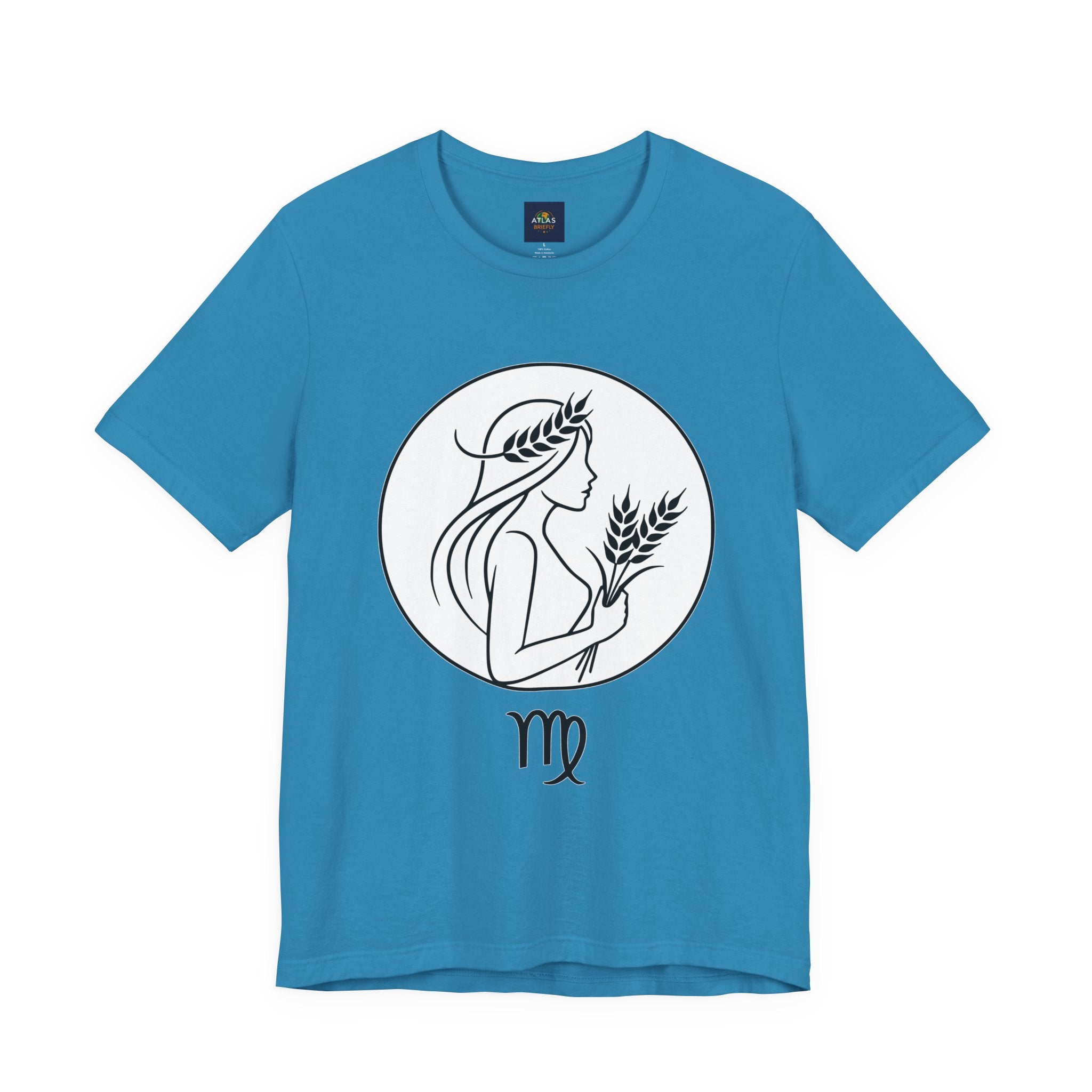Virgo Zodiac Tee - Minimalist Black and White Unisex T-Shirt