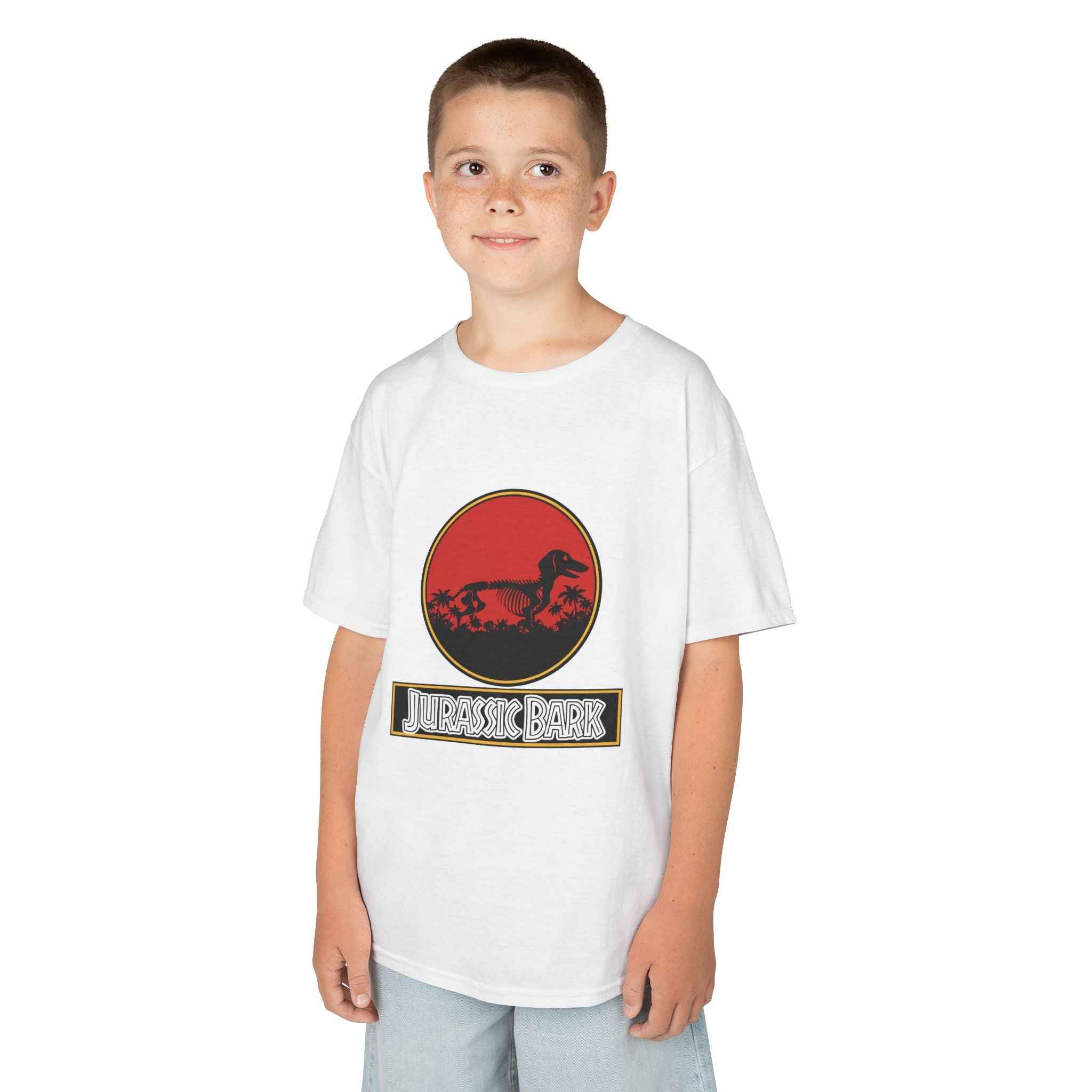 Kids Dachshund T-Shirt - Jurassic Bark Wiener Dog Tee - Atlas Briefly