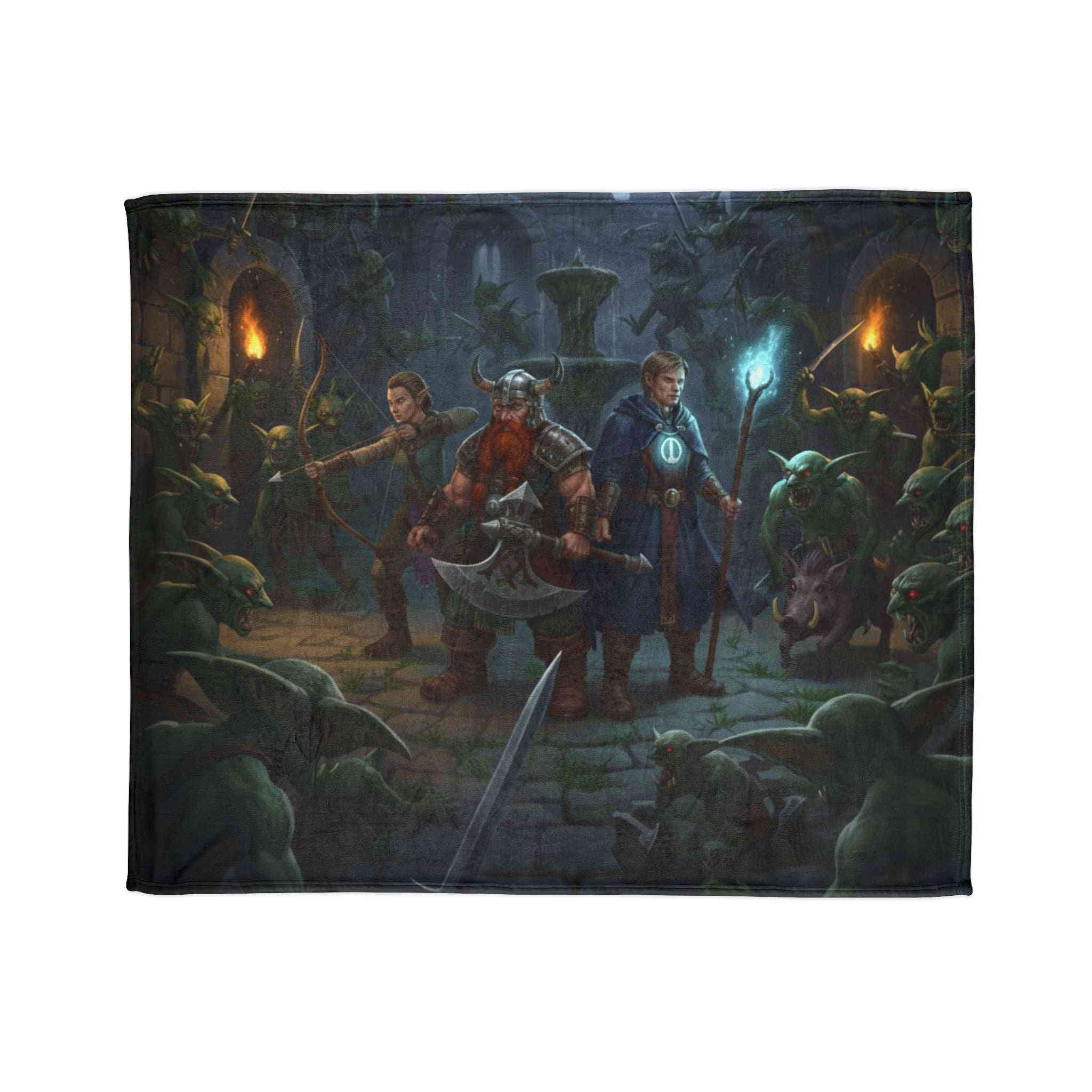 Surrounded in the Dungeon - Fleece Throw
