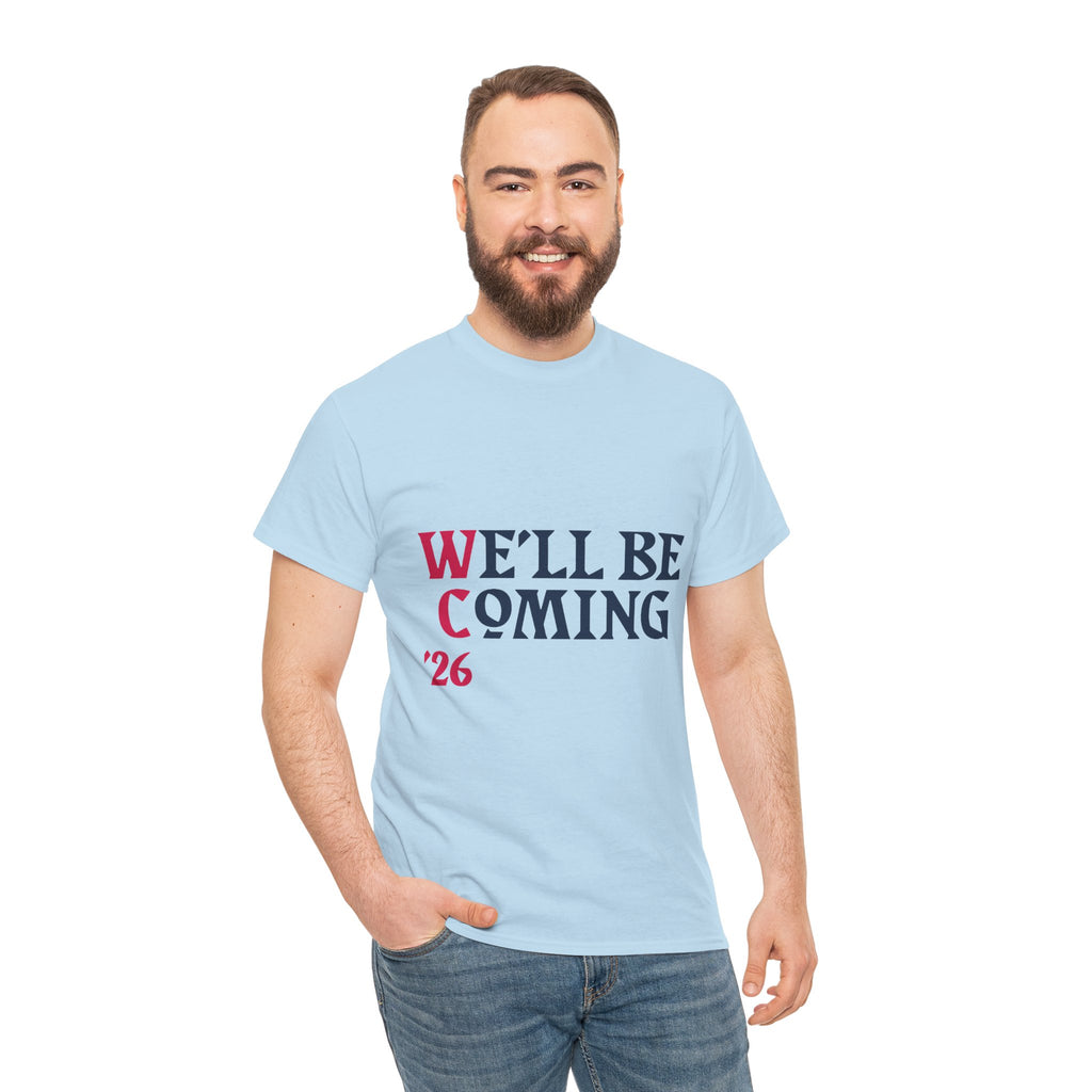 "We'll Be Coming '26" Scotland World Cup T-Shirt | Premium Tartan Army Fan Gear