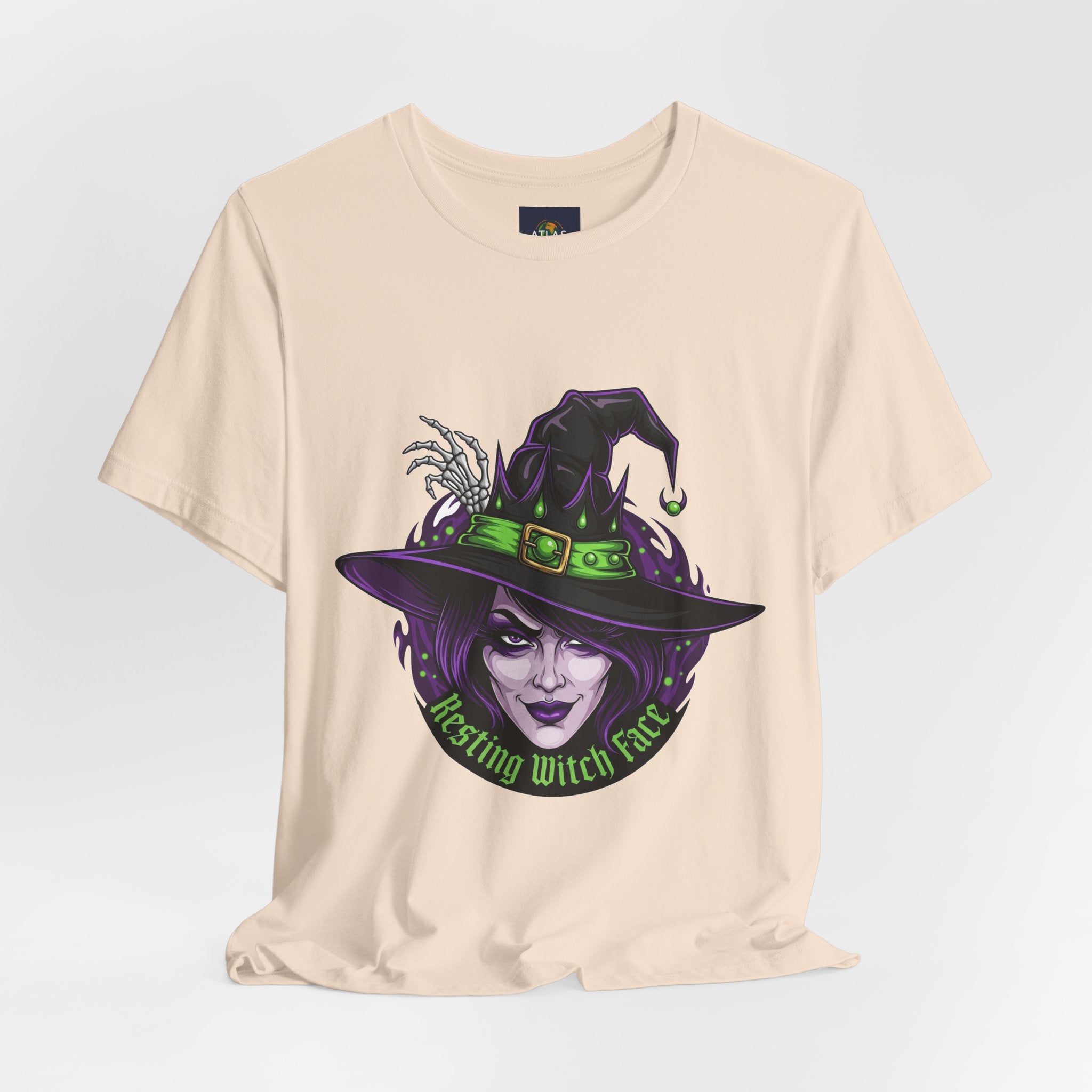 Resting Witch Face Halloween T-Shirt - Funny Witch Tee for Women & Men | Halloween Graphic Shirt - Atlas Briefly