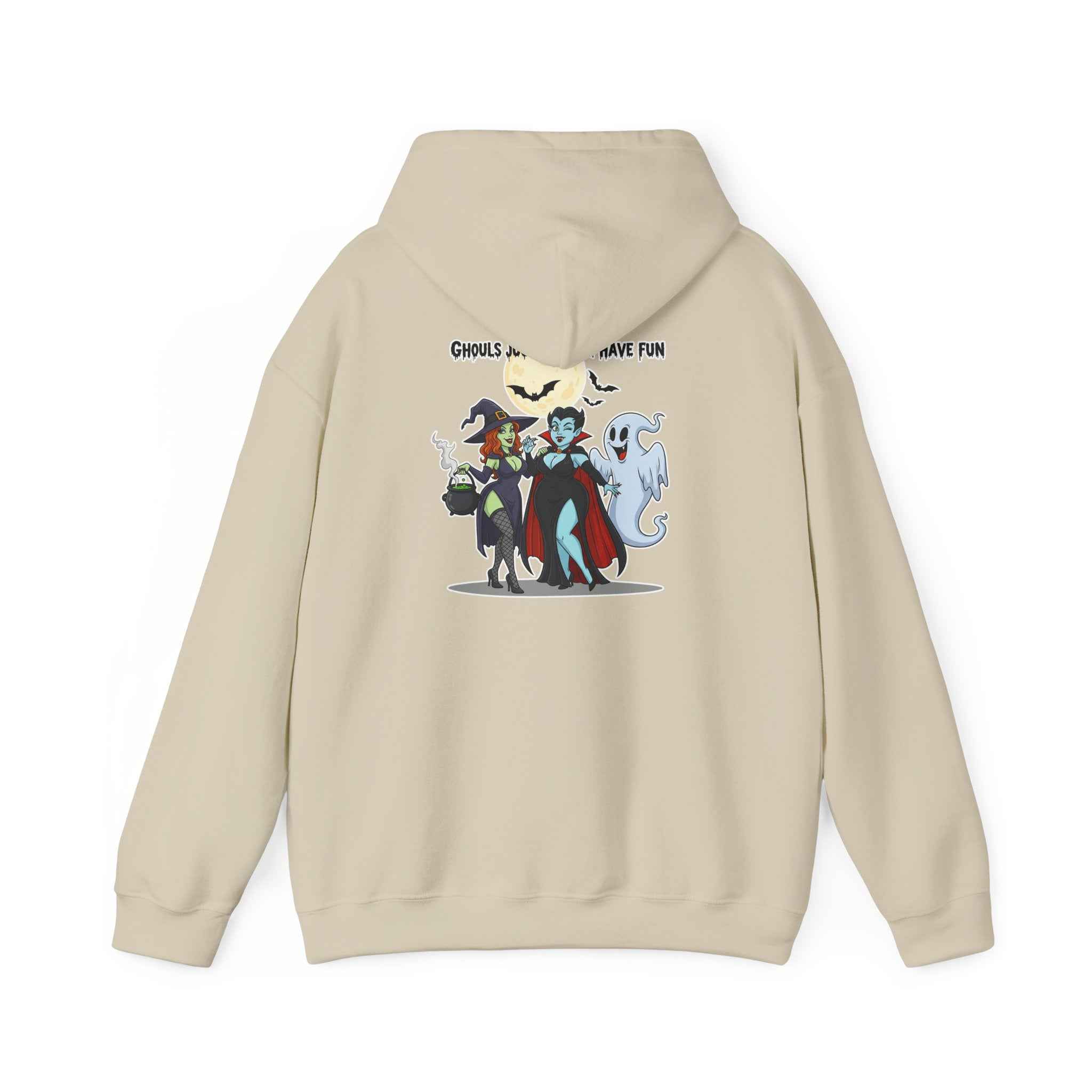 Ghouls Just Wanna Have Fun Hoodie - Spooky Witch Vampire Ghost Sweatshirt for Halloween - Atlas Briefly