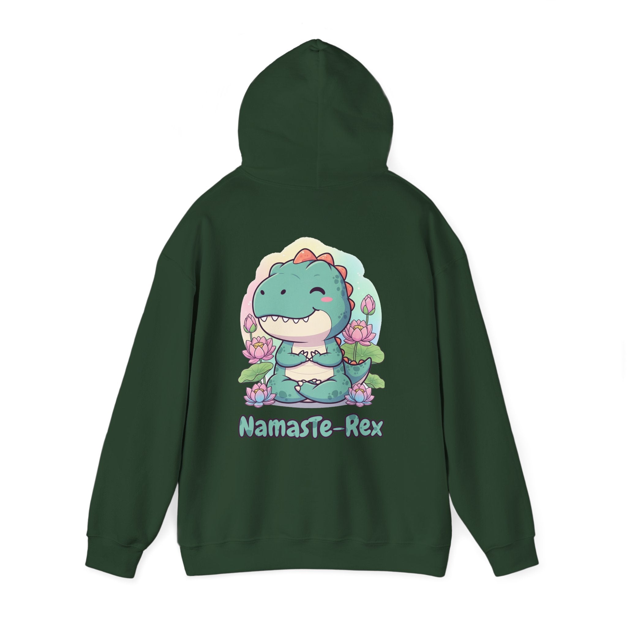 NamasTe-Rex Hoodie - Fun Yoga Dinosaur Sweatshirt for Comfort and Style - Atlas Briefly