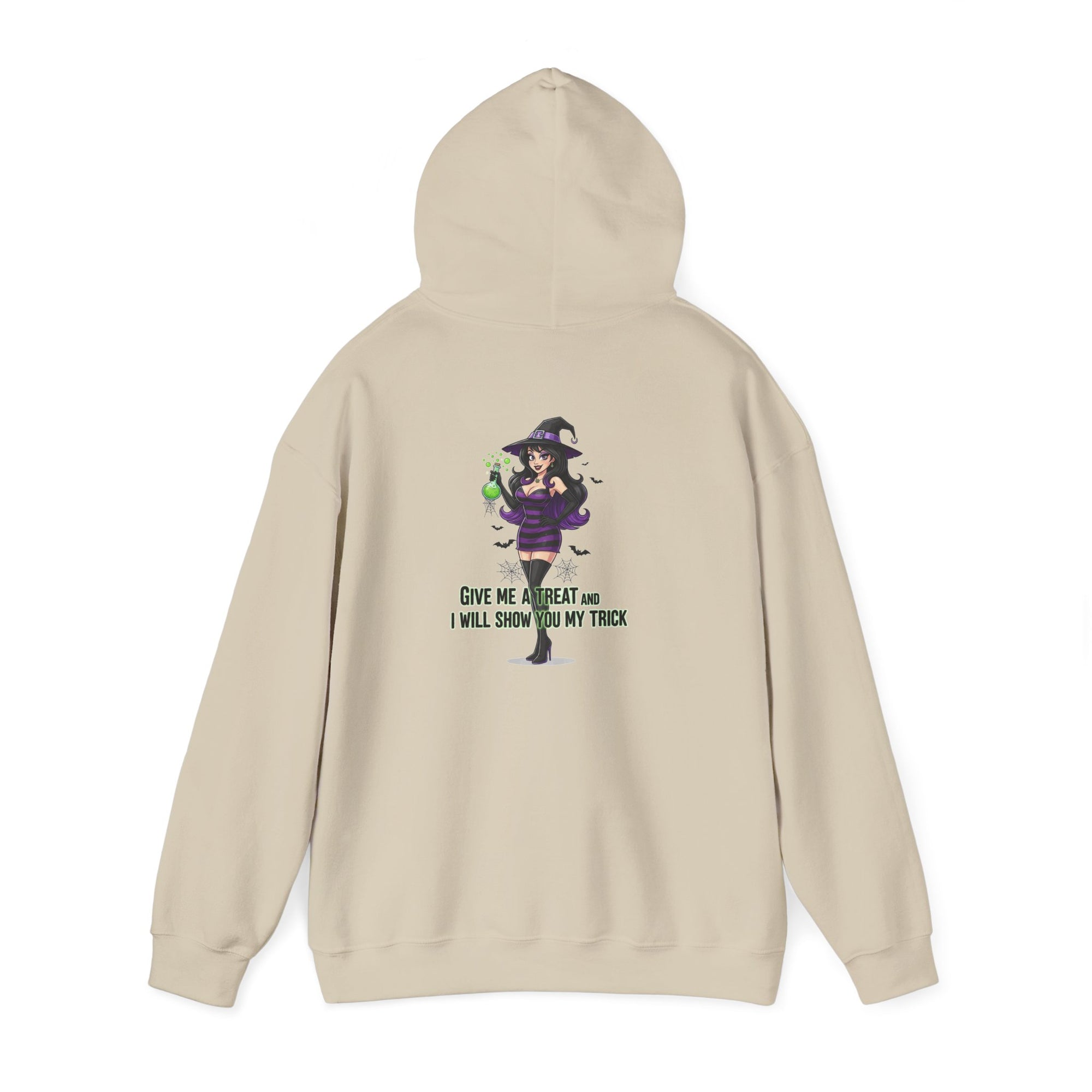Sexy Witch Halloween Hoodie - Flirty Witch Costume Sweatshirt | Trick or Treat Halloween Apparel - Atlas Briefly