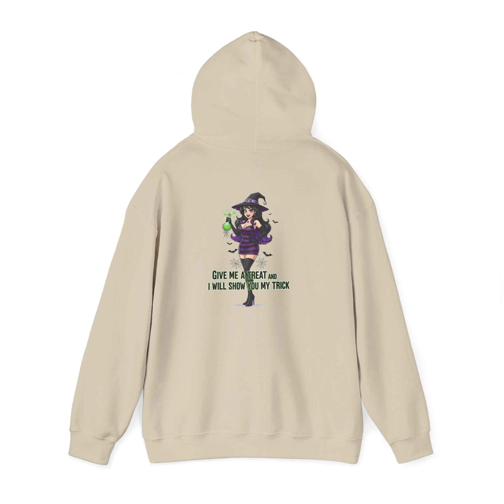 Sexy Witch Hoodie - Flirty Witch Costume Sweatshirt for Halloween Trick or Treat - Atlas Briefly