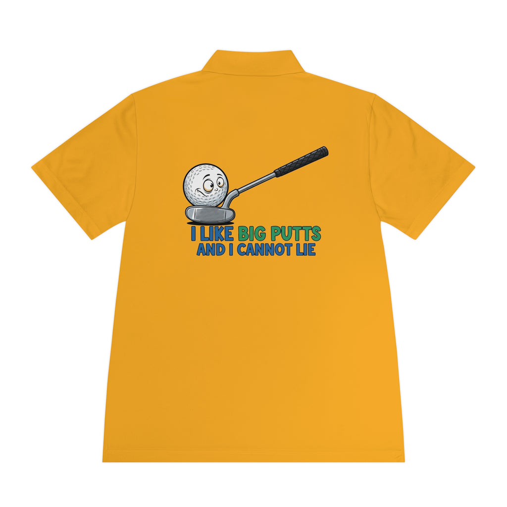 I Like Big Putts Golf Polo Shirt - Funny Golf Gift | Hilarious Golfer Apparel - Atlas Briefly