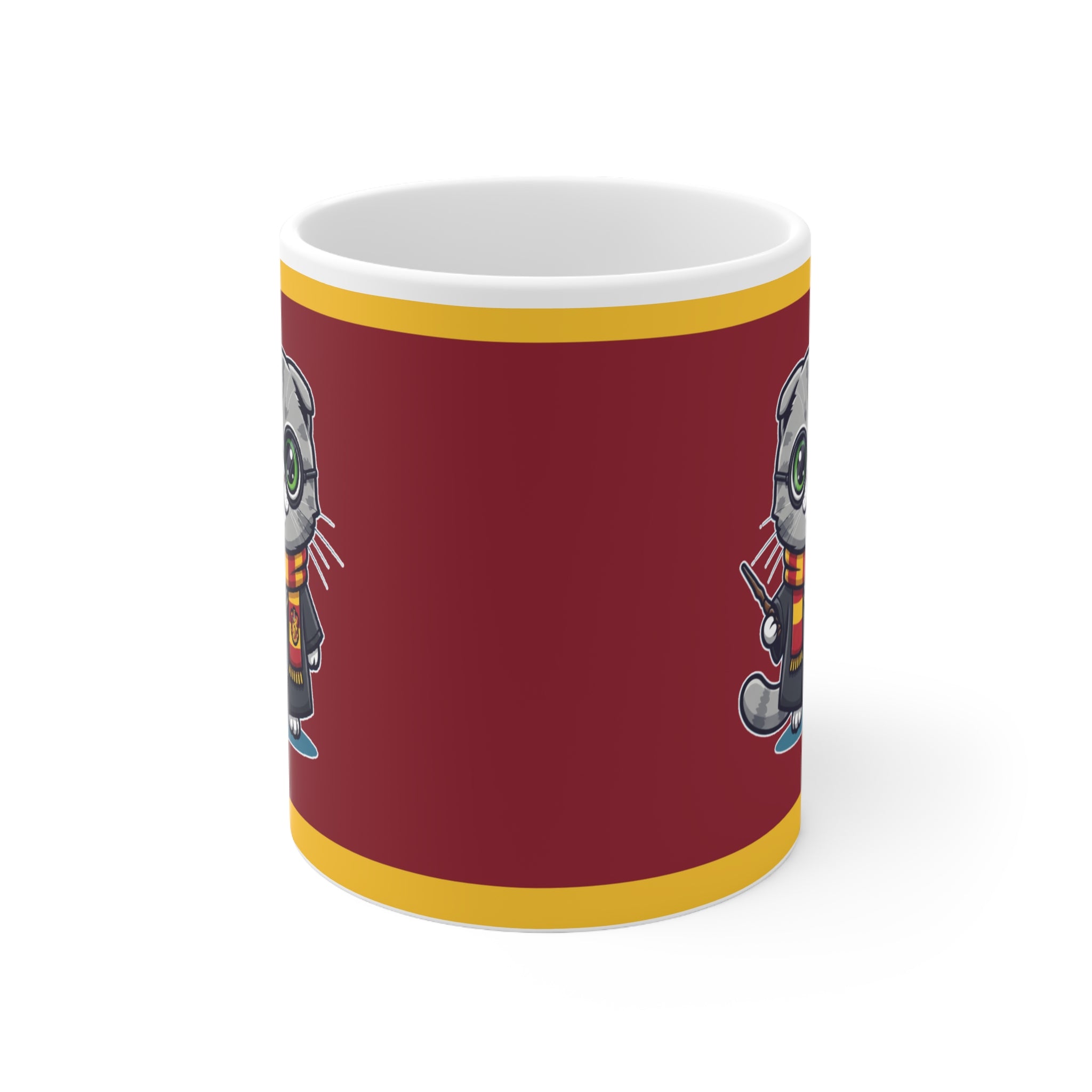 Harry Potter Gryffinclaw Cat Mug - Cute Wizard Kitty Coffee Cup | Adorable Potter Gift