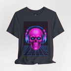 Neon Skull Synthwave Tee - Atlas Briefly