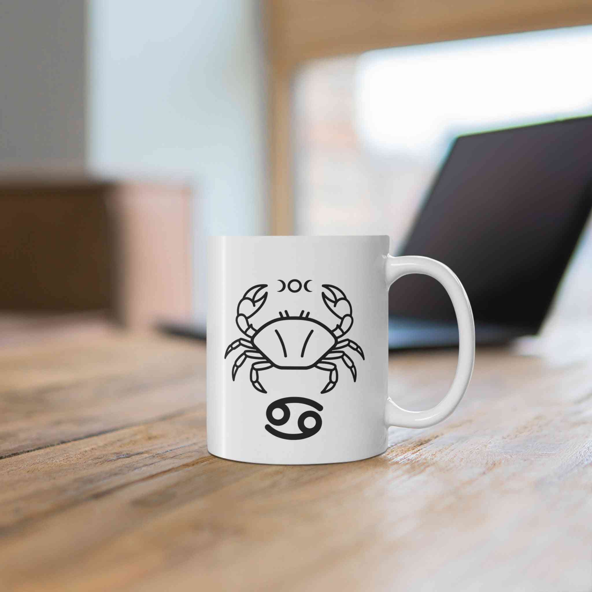 Zodiac Mug - Cancer Minimalist Design Gift