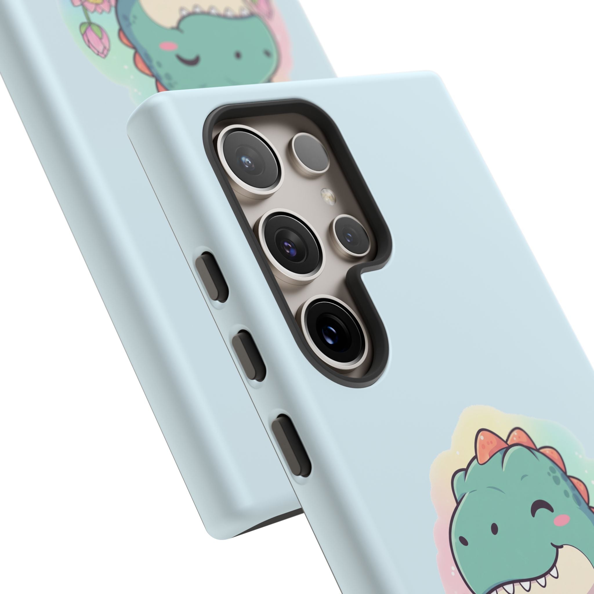 NamasTe-Rex Meditating Dinosaur Phone Case - Funny Yoga T-Rex Mobile Cover | Zen Tech Gift - Atlas Briefly