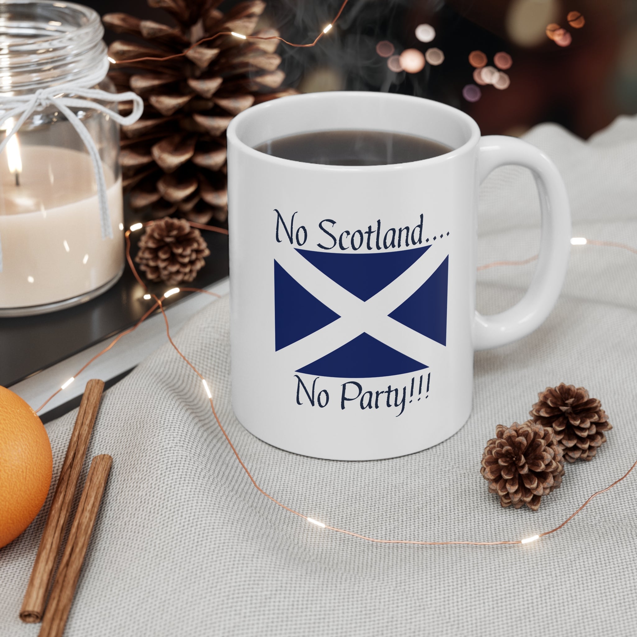 Mug: Tartan Army Fun Scotland World Cup 2026 Celebration - White Ceramic, 11oz