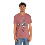 Scorpio Zodiac Tee - Unisex Minimalist Black and White Design