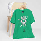 Gemini Zodiac Tee - Minimalistic Black and White Unisex Design