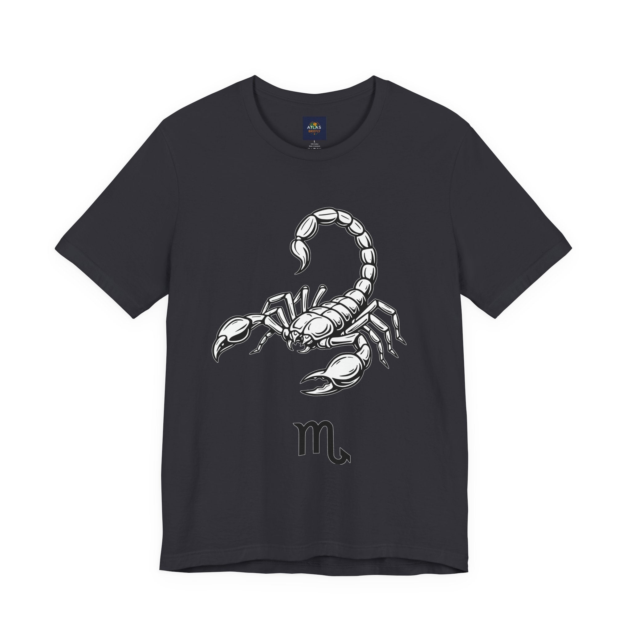 Scorpio Zodiac Tee - Unisex Minimalist Black and White Design