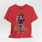 Sexy Witch Halloween T-Shirt - Flirty Witch Costume Tee | Trick or Treat Halloween Shirt - Atlas Briefly