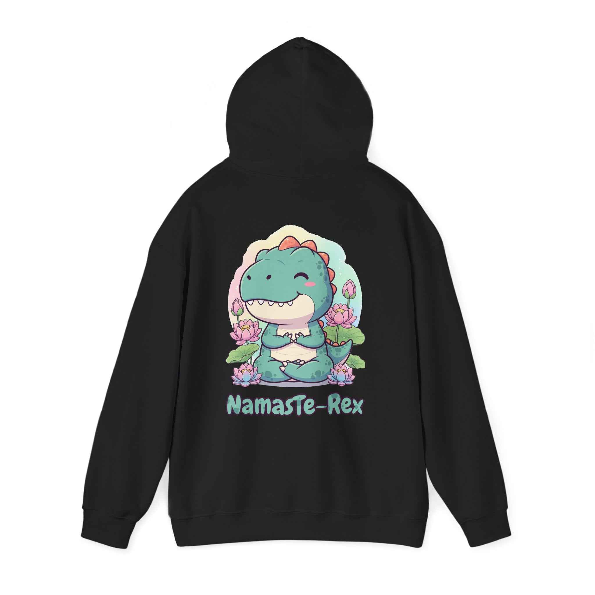NamasTe-Rex Hoodie - Fun Yoga Dinosaur Sweatshirt for Comfort and Style - Atlas Briefly