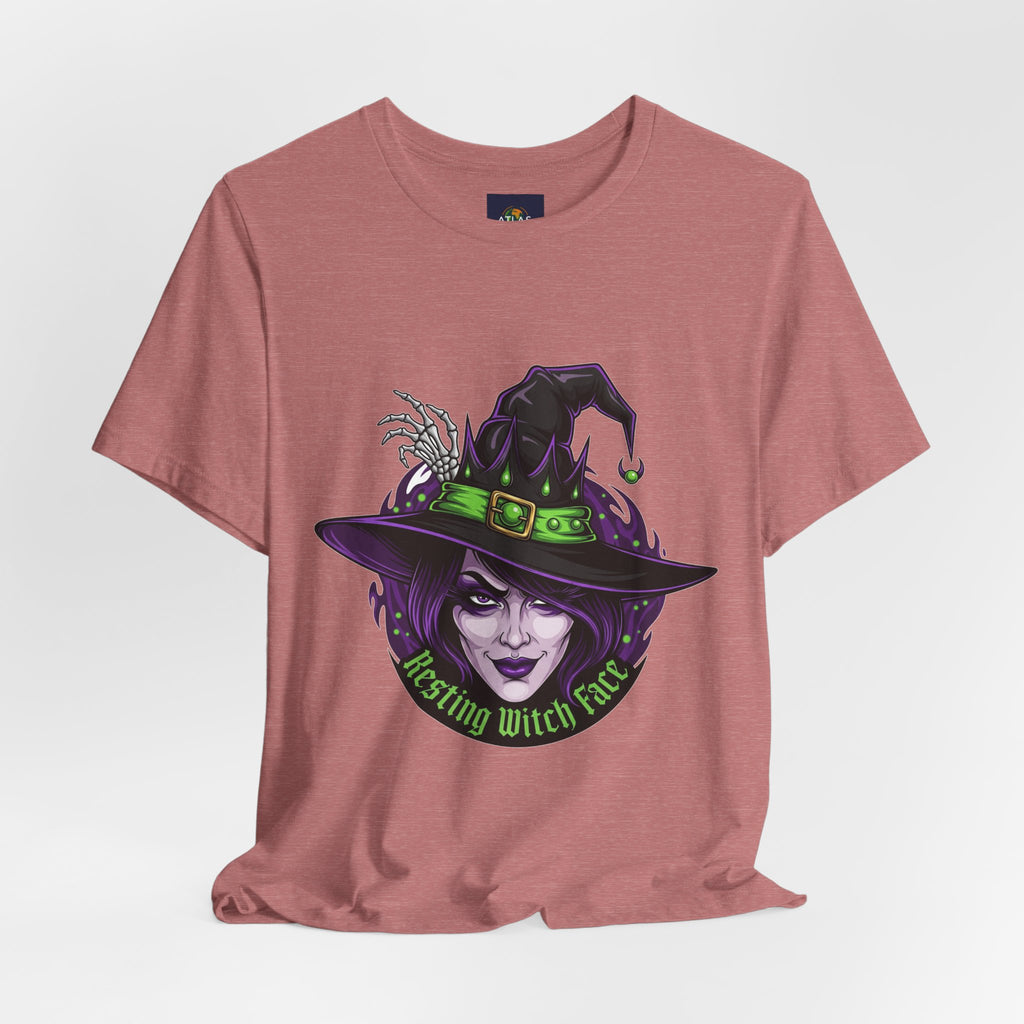 Resting Witch Face Halloween T-Shirt - Funny Witch Tee for Women & Men | Halloween Graphic Shirt - Atlas Briefly