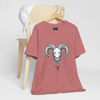Aries Horoscope Tee - Unisex Black and White Minimal Design