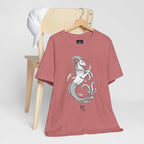 Capricorn Zodiac Tee - Unisex Minimalist Horoscope Shirt in Black and White