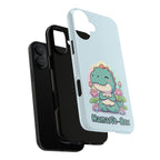 NamasTe-Rex Meditating Dinosaur Phone Case - Funny Yoga T-Rex Mobile Cover | Zen Tech Gift - Atlas Briefly