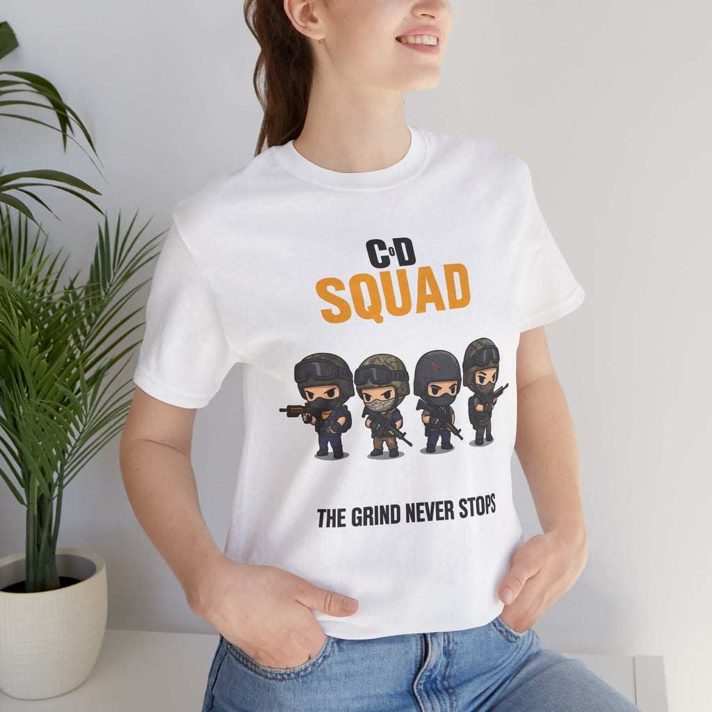 CoD Squad Tee for Gamers: The Grind Never Stops - Atlas Briefly