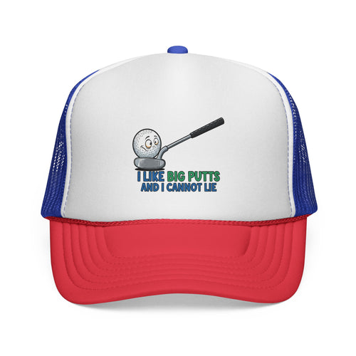 I Like Big Putts Golf Trucker Cap - Funny Golf Hat | Hilarious Golfer Gift - Atlas Briefly