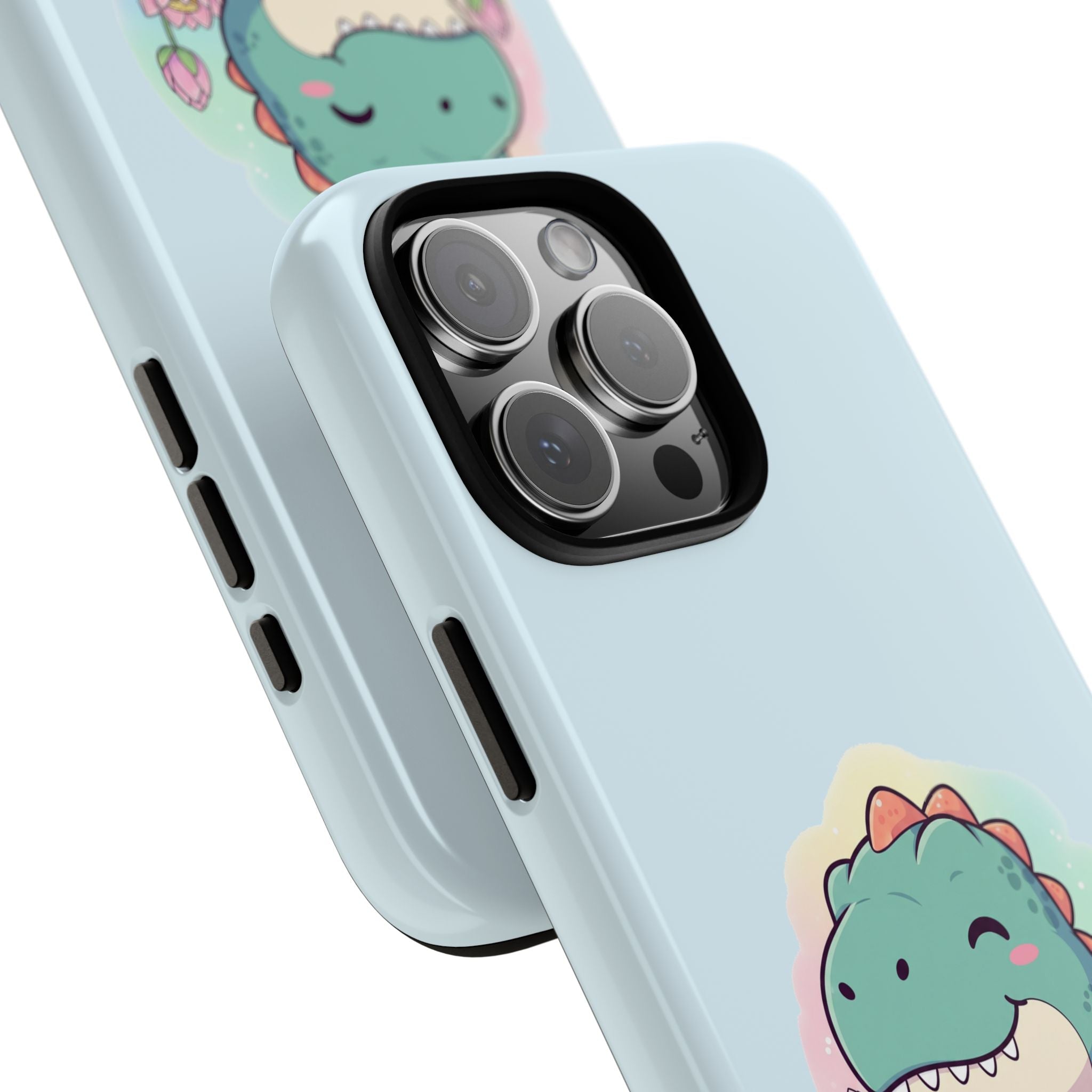 NamasTe-Rex Meditating Dinosaur Phone Case - Funny Yoga T-Rex Mobile Cover | Zen Tech Gift - Atlas Briefly
