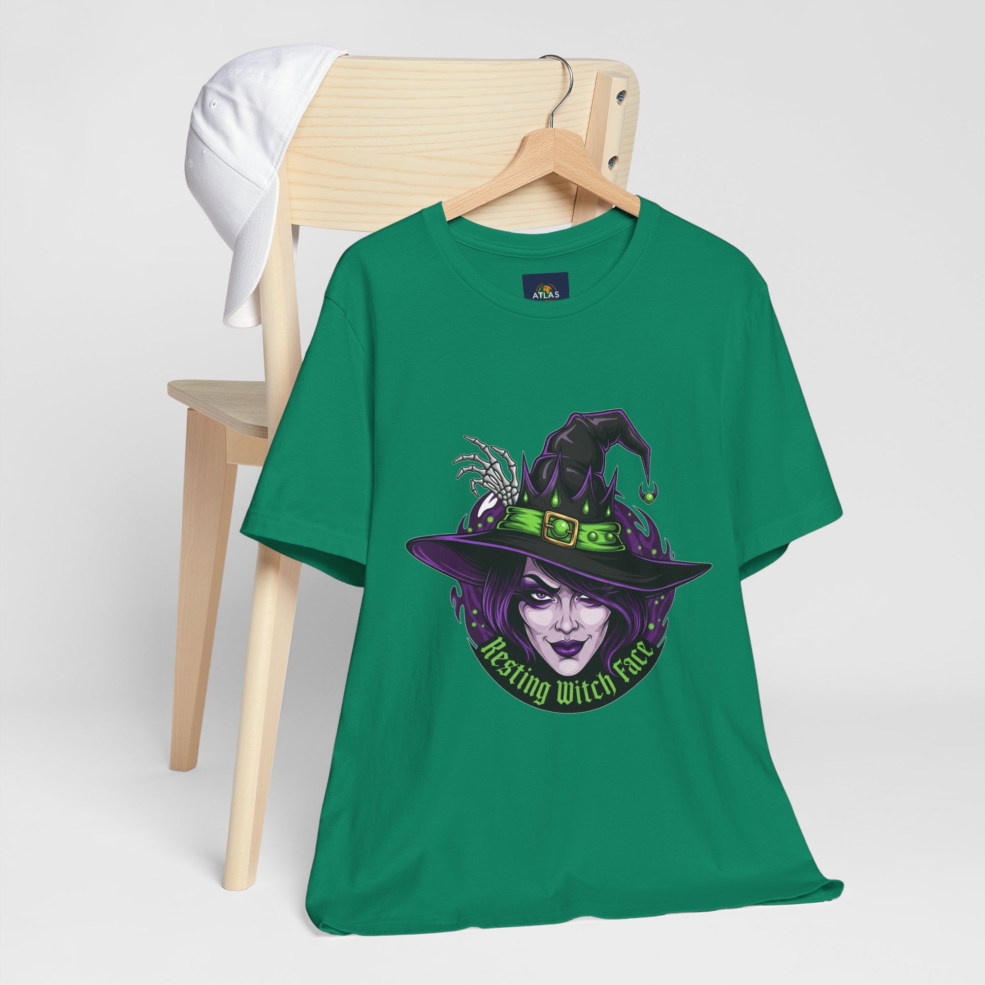 Resting Witch Face Halloween T-Shirt - Funny Witch Tee for Women & Men | Halloween Graphic Shirt - Atlas Briefly