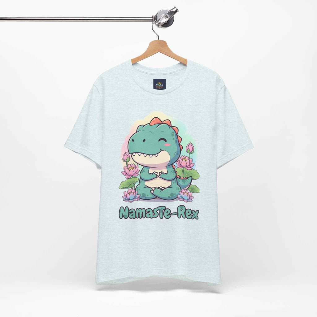 NamasTe-Rex T-Shirt - Yoga Dinosaur Tee - Atlas Briefly