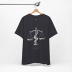 Libra Zodiac Tee - Stylish Unisex Minimalist Black and White Design