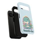 NamasTe-Rex Meditating Dinosaur Phone Case - Funny Yoga T-Rex Mobile Cover | Zen Tech Gift - Atlas Briefly